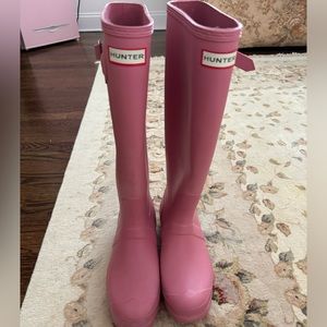Pink Hunter boots